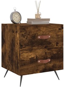 Mesa cabeceira 40x35x47,5 cm derivados madeira carvalho fumado