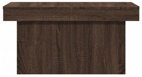 Mesa de centro 80x55x40 cm derivados madeira carvalho castanho