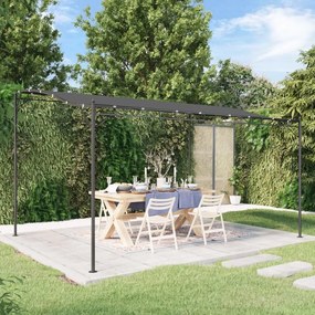 vidaXL Toldo 4x3 m 180 g/m² tecido e aço antracite