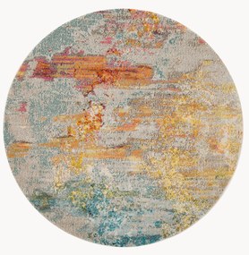 Tapete redondo de design com pelo curto Celestial