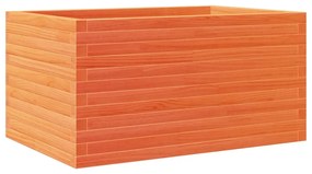Vaso/floreira de jardim 90x60x46 cm pinho maciço castanho-mel