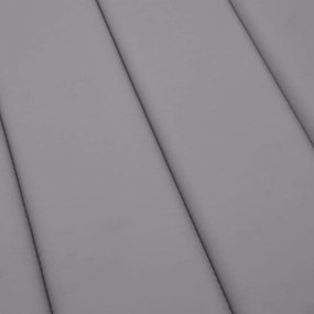 Almofadão p/ espreguiçadeira 200x50x3 cm tecido oxford cinzento