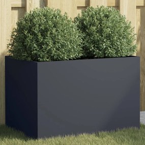 vidaXL Vaso/floreira 62x40x39 cm aço antracite