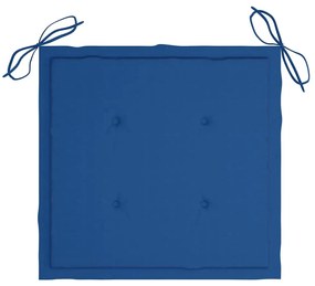 Cadeiras de jardim com almofadões 6 pcs acácia maciça