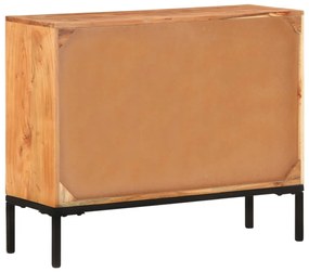 Aparador 88x30x73 cm madeira de acácia maciça