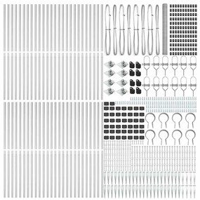 Cerca Hexagonal vidaXL 1.6x100 m Aço Galvanizado