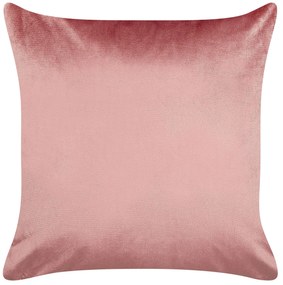 Conjunto de 2 almofadas em veludo rosa 45 x 45 cm SERGIPE  Beliani