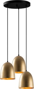Candeeiro de Teto Tattoo – Dourado – 44 x 44 cm
