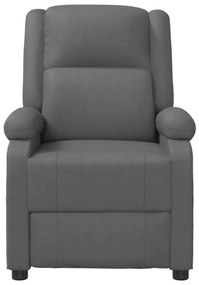 Cadeira de massagens couro artificial cinzento