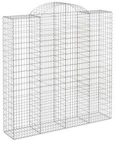 Cestos gabião arqueados 10 pcs 200x50x200/220 ferro galvanizado