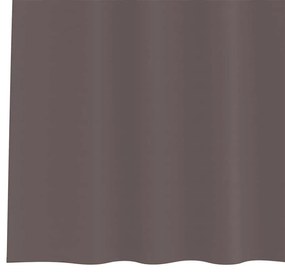 Cortinas 2 pcs Castanho escuro 245 x 140 cm Poliéster