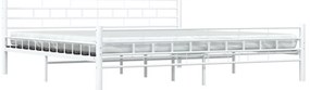 Estrutura de cama 200x200 cm metal branco
