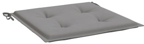 Almofadões p/ cadeiras de jardim 6 pcs tecido oxford cinza