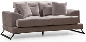 Sofá de 2 Lugares Frido – Cinzento Claro – 185x100x92 cm