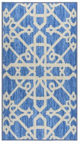 vidaXL Tapete/passadeira 80x150 cm azul