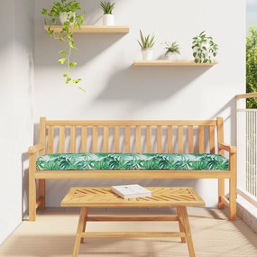 vidaXL Almofada para Banco de Pallet Padrão de Folha 180x40x8 cm Tecido Oxford