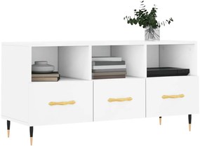 Móvel de TV 102x36x50 cm derivados de madeira branco