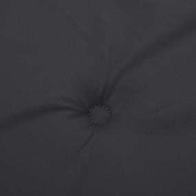 Almofadão p/ banco de jardim 180x50x4 cm tecido oxford preto