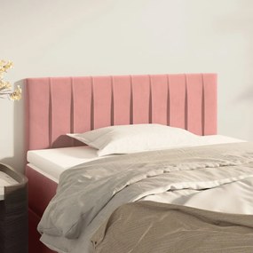 346213 vidaXL Cabeceira de cama veludo 80x5x78/88 cm rosa