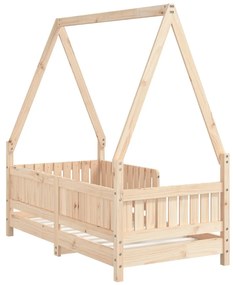 Estrutura de cama infantil 70x140 cm pinho maciço