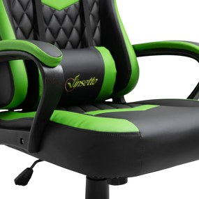 Vinsetto Cadeira Gaming Cadeira de Escritório Ergonómica com Altura Re