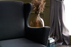 Cadeira Wing Lola – Antracite – 77x98x80 cm
