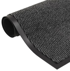 Tapete controlo pó retangular tufado 2 pcs 90x150cm antracite