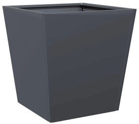Vaso/floreira de jardim 40x40x40 cm aço antracite