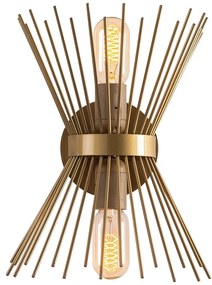 Candeeiro de Parede Kirpi – Dourado – 23 x 16 cm