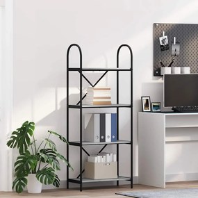 vidaXL Estante Cinza Sonoma 60 x 30 x 146 cm Madeira processada