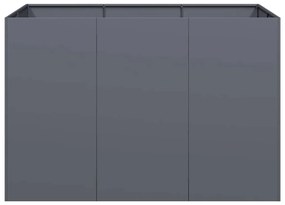 Vaso floreira 120x80x80 cm aço antracite
