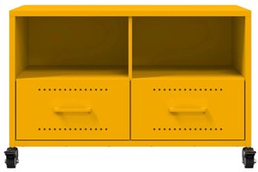 Móvel de TV 68x39x43,5 cm aço amarelo mostarda