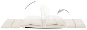 Colchão dobrável microfibra cor creme