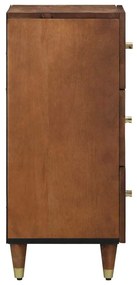 Aparador Castanho claro Madeira Sólida 40 x 33 x 75 cm Aparador