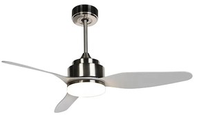 Ventilador de teto cinza com LED com controle remoto - Tramontane 46 Moderno
