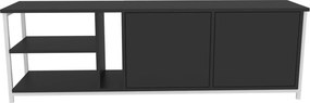 Móvel TV Primrose – Branco e Antracite – 160 cm x 35,3 cm x 50,8 cm