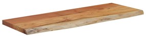 Prateleira de parede retangular 80x30x2,5 cm acácia maciça