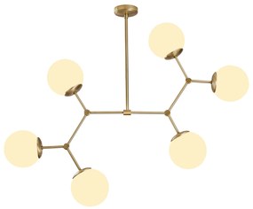 Candeeiro Damar – Amarelo e Branco – 100 x 58 cm