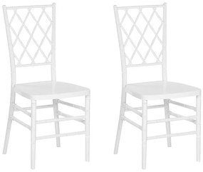 Conjunto de 2 cadeiras de jantar brancas CLARION Beliani