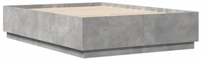 Estrutura de cama 150x200 cm derivados de madeira cinza cimento