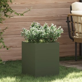 Vaso de Jardim Verde Azeitona 50 x 32 x 40 cm