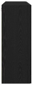 Armários de Parede 2 pcs Carvalho Preto 69,5x34x90 cm Madeira de Engen