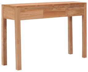 vidaXL Mesa consola 110x35x75 cm madeira de teca maciça