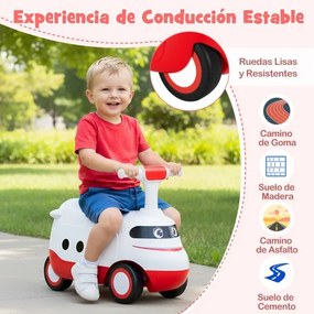 Andarilho para crianças pequenas 50 x 25,5 x 40 cm com buzina e arrumação branco