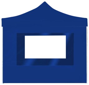 Tenda dobrável profissional com paredes alumínio 2x2 m azul