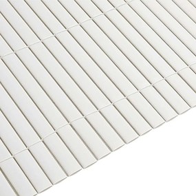 Cerca de jardim dupla face branco 1,8x5 m PVC
