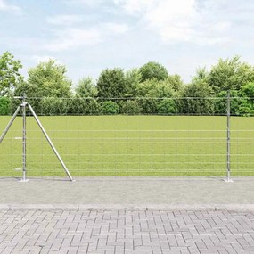 Cerca de Campo vidaXL 1x25 m Aço Galvanizado