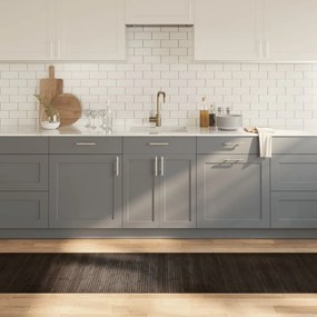 Tapete retangular 70x400 cm bambu castanho-escuro