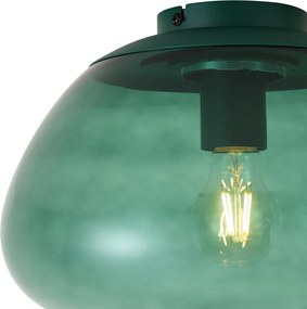 Candeeiro de Teto de Design Verde com Vidro Verde - Giselle