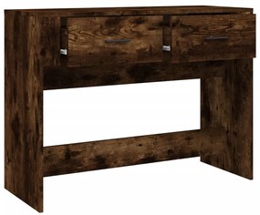 Mesa consola 100x39x75 cm derivados de madeira carvalho fumado